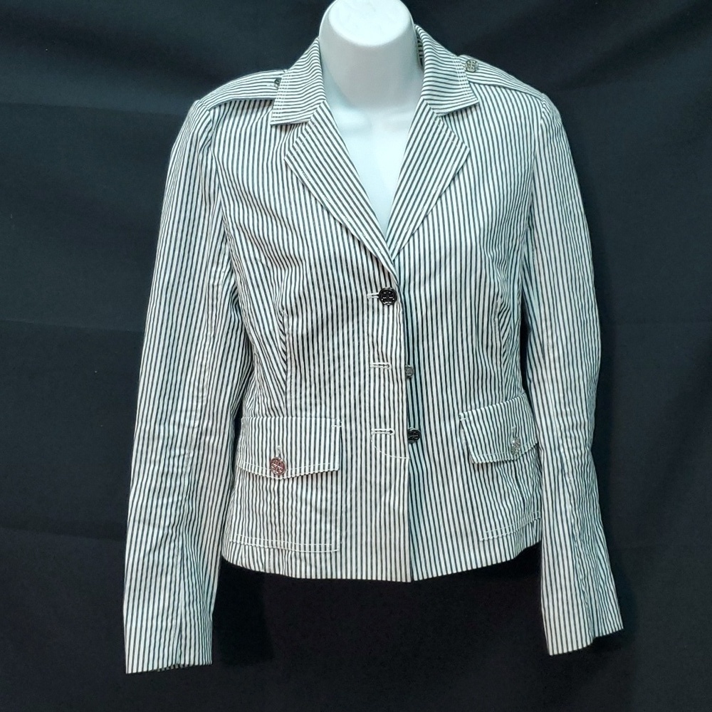 Tory Burch Stripe Blazer SZ 2